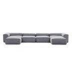 Mellow U Sectional with Ottoman