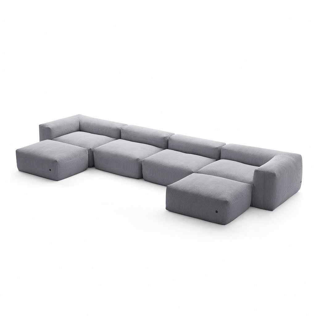Mellow U Sectional with Ottoman