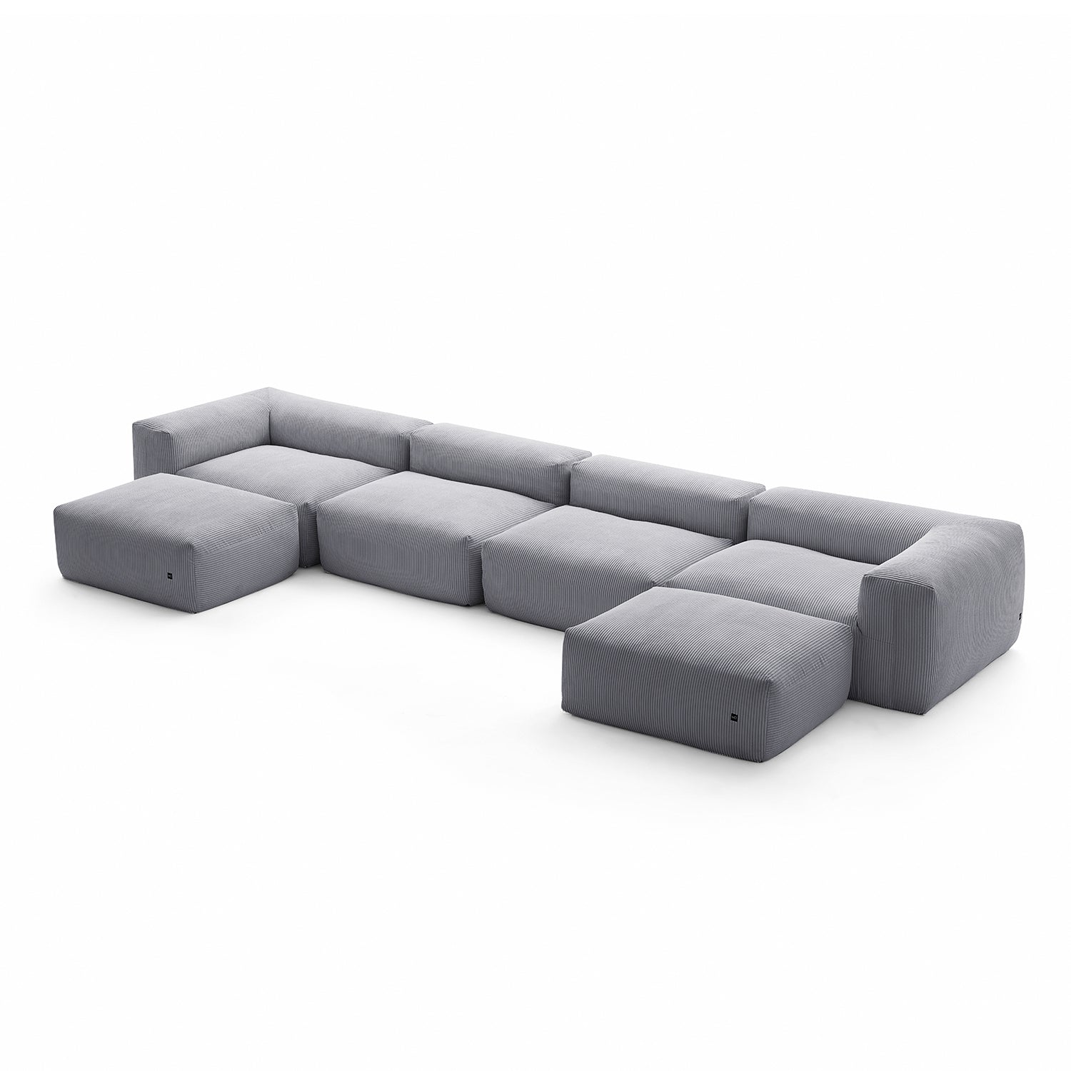 Mellow U Sectional with Ottoman