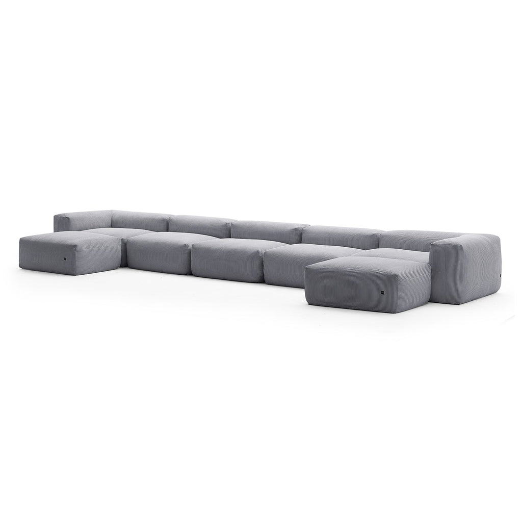 Mellow U Sectional with Ottoman