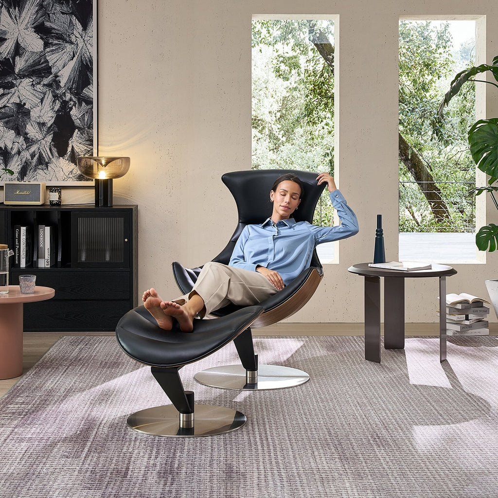 The Avant Glide Chair and Ottoman