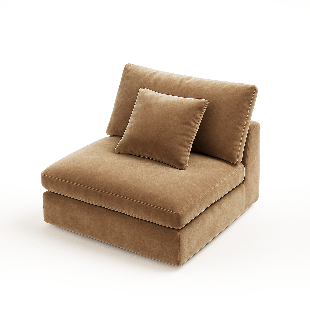 Tivoli Cloud Couch Armless Modular Seat